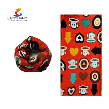 hot new products for 2016 lingshang cashmere wholesale magic seamless animal printed bandana